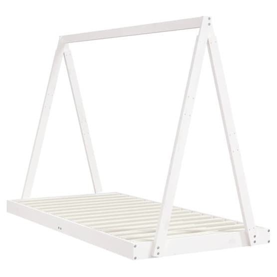 Sängram Barn 90X190 Cm Massiv Furu Vit