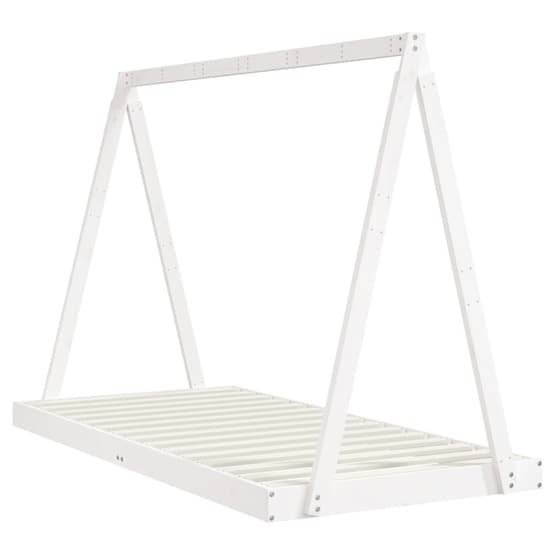 Sängram Barn 90X190 Cm Massiv Furu Vit