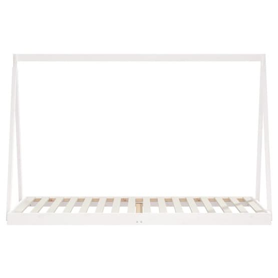 Sängram Barnsäng Vit 90X200 Cm Massiv Furu