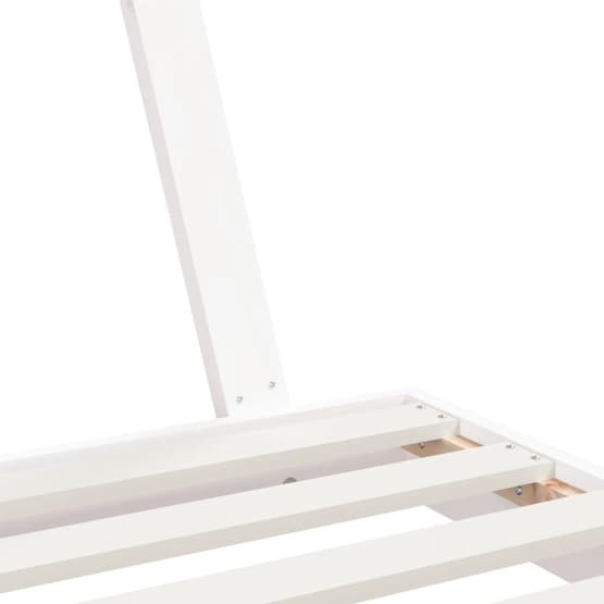 Sängram Barnsäng Vit 90X200 Cm Massiv Furu