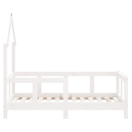 Sängram Barnsäng 70X140 Cm Massiv Furu Vit