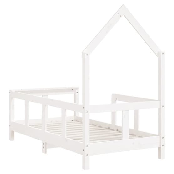Sängram Barnsäng 70X140 Cm Massiv Furu Vit