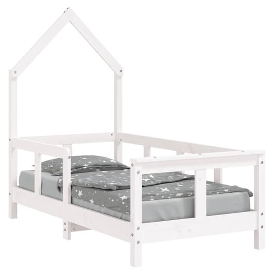 Sängram Barnsäng 70X140 Cm Massiv Furu Vit