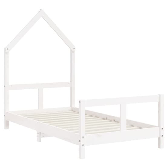 Sängram För Barnsäng 80X160 Cm Vit Massiv Furu