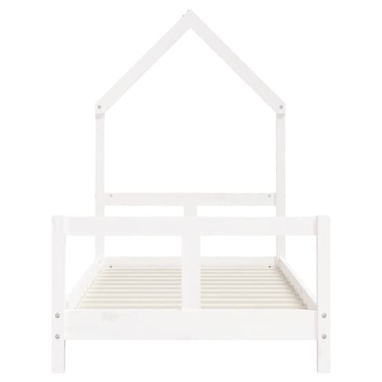 Sängram För Barnsäng 80X160 Cm Vit Massiv Furu