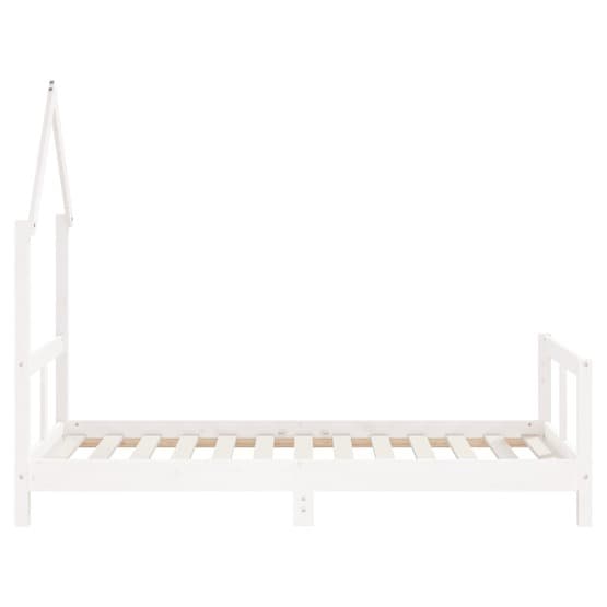 Sängram För Barnsäng 80X160 Cm Vit Massiv Furu