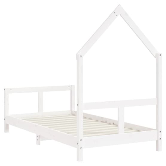 Sängram För Barnsäng 80X160 Cm Vit Massiv Furu