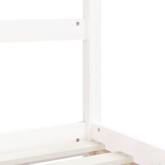 Sängram För Barnsäng 80X160 Cm Vit Massiv Furu