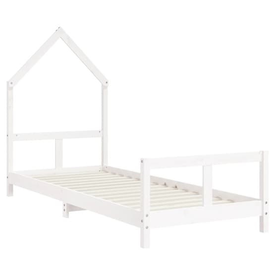 Sängram Barnsäng 80X200 Cm Vit Massiv Furu