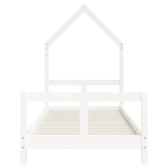 Sängram Barnsäng 80X200 Cm Vit Massiv Furu