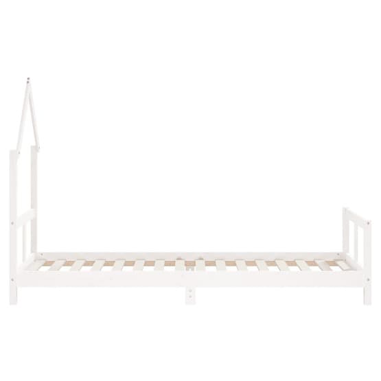 Sängram Barnsäng 80X200 Cm Vit Massiv Furu