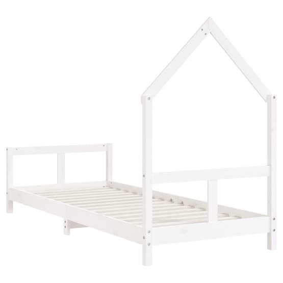 Sängram Barnsäng 80X200 Cm Vit Massiv Furu