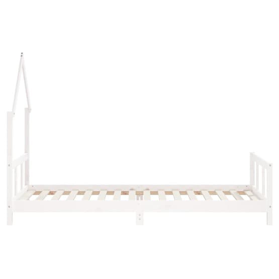 Sängram Barnsäng 90X200 Cm Massiv Furu Vit