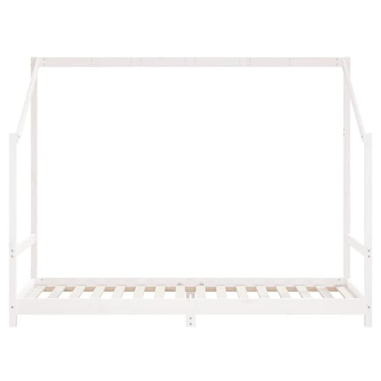 Sängram Barnsäng Massiv Furu Vit 80X200 Cm