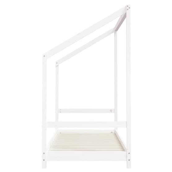 Sängram Barnsäng Massiv Furu Vit 80X200 Cm