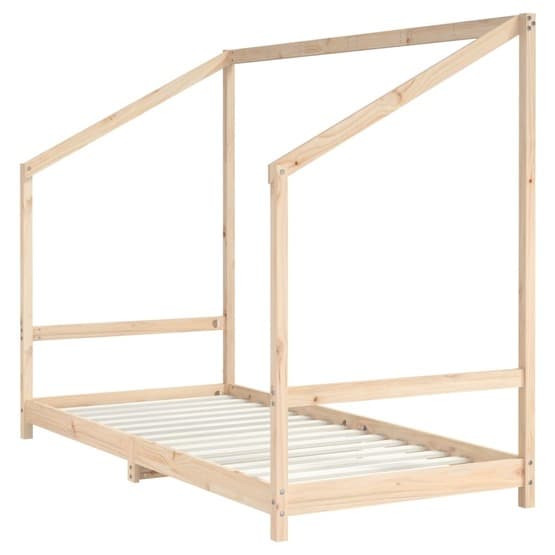 Sängram För Barn Massiv Furu 90X190 Cm