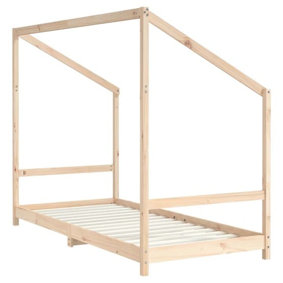 Sängram För Barn Massiv Furu 90X190 Cm
