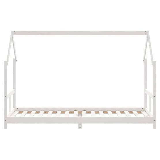 Sängram Barnsäng Vit 80X200 Cm Massiv Furu