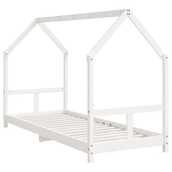 Sängram Barnsäng Vit 80X200 Cm Massiv Furu