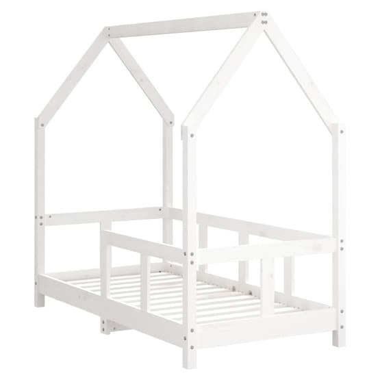 Sängram Barnsäng Vit 70X140 Cm Massiv Furu