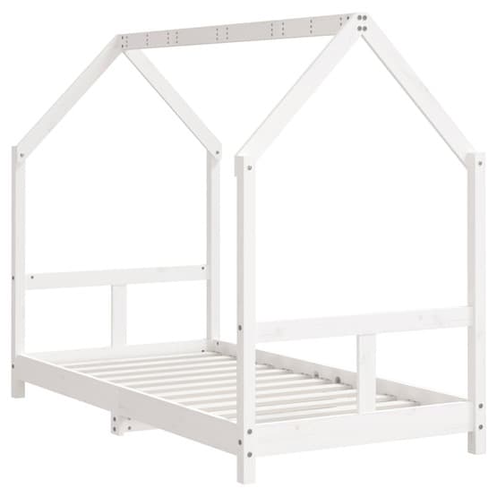 Sängram För Barnsäng 80X160 Cm Massiv Furu Vit