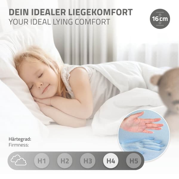 ML Design cot tipi 90 x 200cm med slatt ram, vit, indisk säng gjord av massivt trä, hus säng för tjejer och pojkar, barn hus ungdom säng trä säng