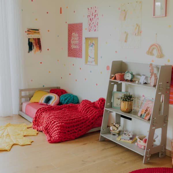 Montessori taaperon lattiasängyn runko, Montessori lattiasängyn sohvarunko täysi Lasten puinen sängyn runko Taaperon sängyn runko 1-vuotias lahja