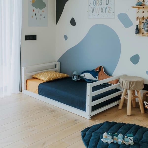 Montessori-lastensänky - Lasten matala sängynrunko - Montessori-taaperosängyn runko - Montessori-makuuhuoneen kalusteet