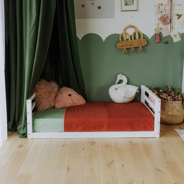 Montessori-lastensänky - Lasten matala sängynrunko - Montessori-taaperosängyn runko - Montessori-makuuhuoneen kalusteet