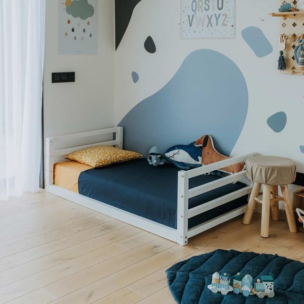 Montessori-lastensänky - Lasten matala sängynrunko - Montessori-taaperosängyn runko - Montessori-makuuhuoneen kalusteet