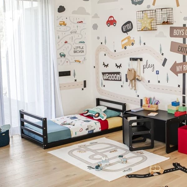 Montessori-lastensänky - Lasten matala sängynrunko - Montessori-taaperosängyn runko - Montessori-makuuhuoneen kalusteet