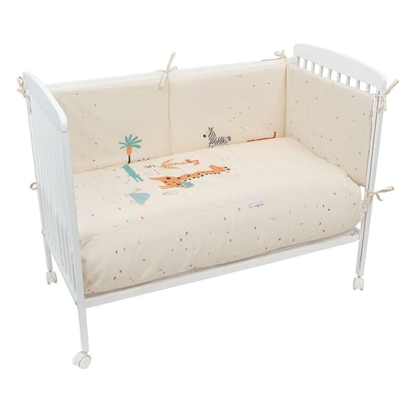 Bimbidreams Quilt Rev.+bumper Kenia 60x120 Cm Beige