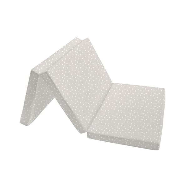 Kikkaboo Fällbar Madrass Med Prickar 60/120/5 Cm Durchsichtig