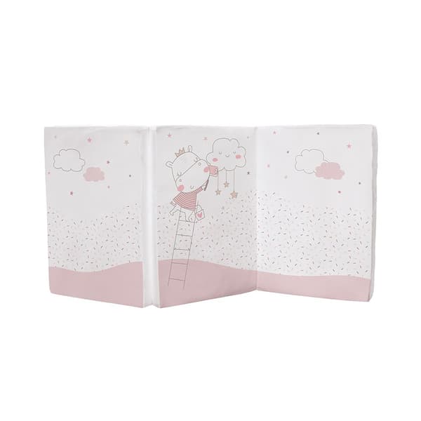 Kikkaboo Folde Madras 60/120/5 Cm Hippo Dreams Rosa