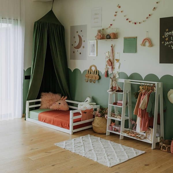 Montessori-lattiasänky Montessori-pikkulapsen lattiasängyn runko queen-kokoinen päiväsänky täysikokoinen lasten puusängyn runko Pikkulapsen sänkyn run