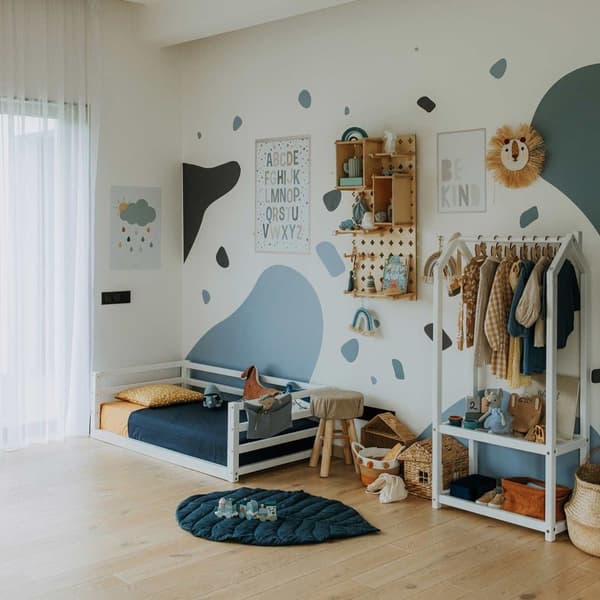Montessori-lattiasänky Montessori-pikkulapsen lattiasängyn runko queen-kokoinen päiväsänky täysikokoinen lasten puusängyn runko Pikkulapsen sänkyn run
