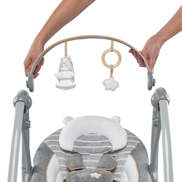 Ingenuity Riippumatto Swing´n Go Bella Teddy™ Harmaa