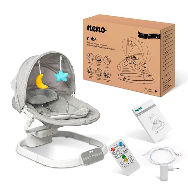 Neno Elektronisk Baby Gyngestol Nube Grå