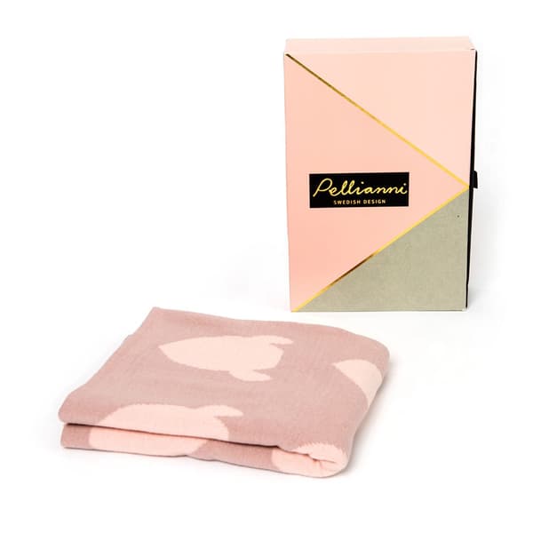 Pellianni Stickad Ekologisk Filt Beige