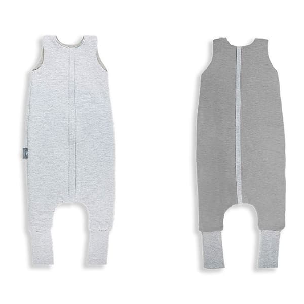 Sleepee Sovepose Med Fødder Jersey Bomuld Reversible Grå S