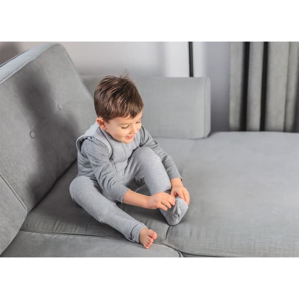 Sleepee Sovsäck Med Fötter Jersey Bomull Reversible Grå M