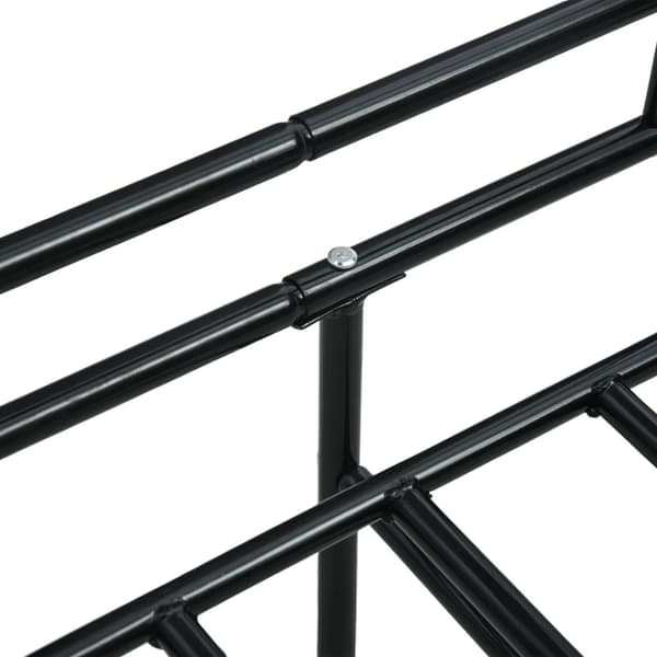 Ram till dagbädd svart metall 90x200 cm
