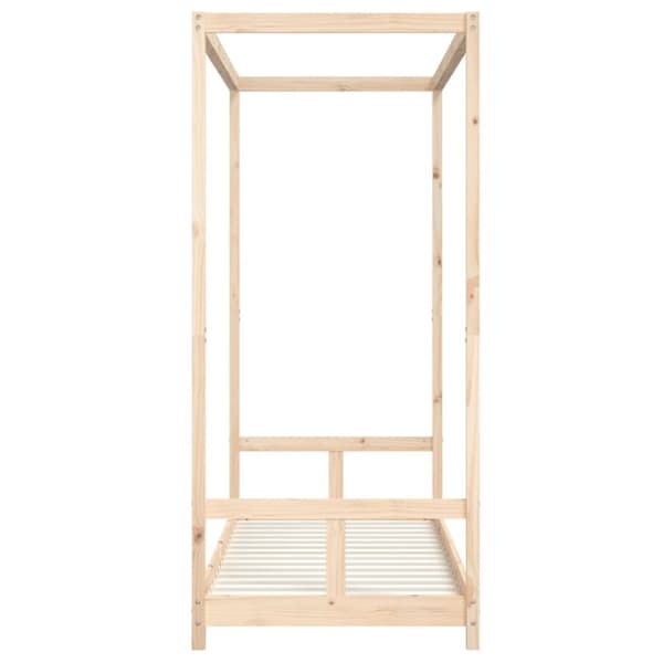sengeramme til juniorseng 80x200 cm massivt fyrretræ