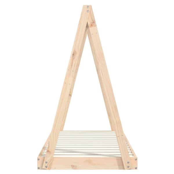 sengeramme til juniorseng 70x140 cm massivt fyrretræ