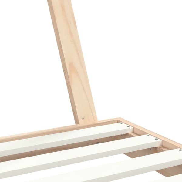 sengeramme til juniorseng 70x140 cm massivt fyrretræ