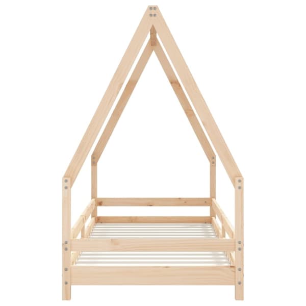 sengeramme til juniorseng 90x200 cm massivt fyrretræ