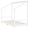 Miniatyrbillede 3 af 9: sengeramme til juniorseng 90x190 cm massivt fyrretræ hvid