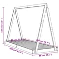 Miniatyrbild 9 av 9: Sängram för barnsäng vit 80x200 cm massiv furu