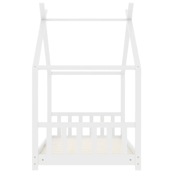 Barnsäng vit massiv furu 80x160 cm