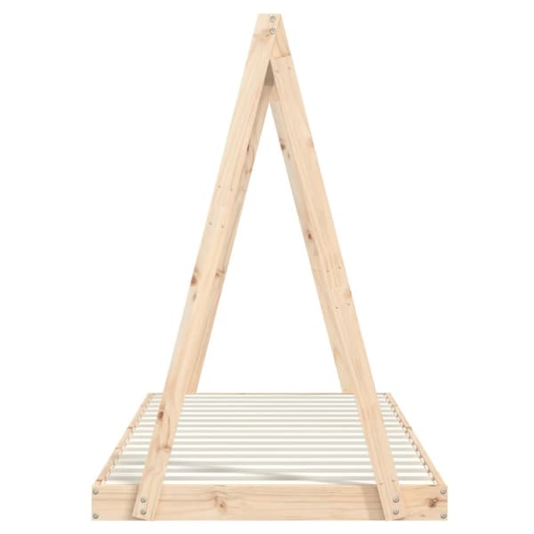 sengeramme til juniorseng 90x200 cm massivt fyrretræ
